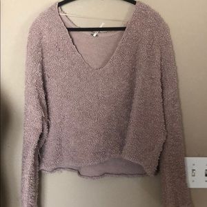 Free people pink sweater